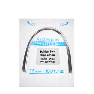 100pcs Orthodontic Braces  Wire Stainless Steel 17 x 25 Natural