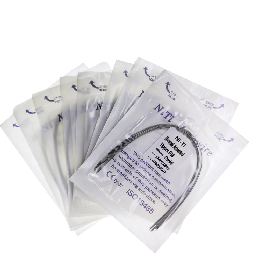 100 Pcs Thermal Active/Heat Activated Niti Wire For Braces