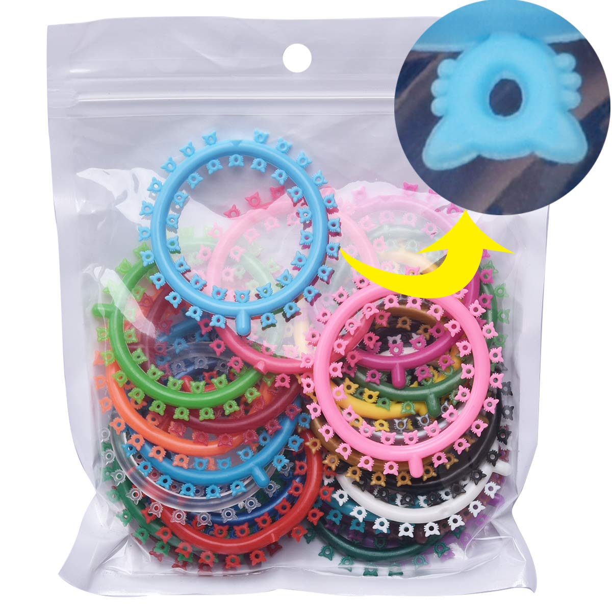 Cartoon Ligature Ties For Braces (1040pcs/Pack)